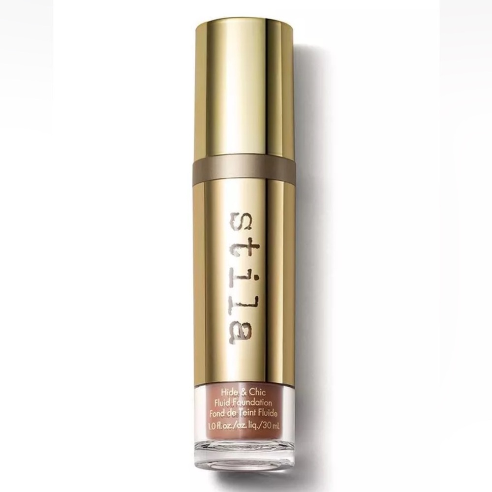 💎 Stila Hide & Chic Fluid Foundation in Shade Deep 1 Full-Size New In Box